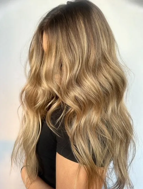 Hand-painted balayage by The Savvy Stylist hair salon in Gilbert